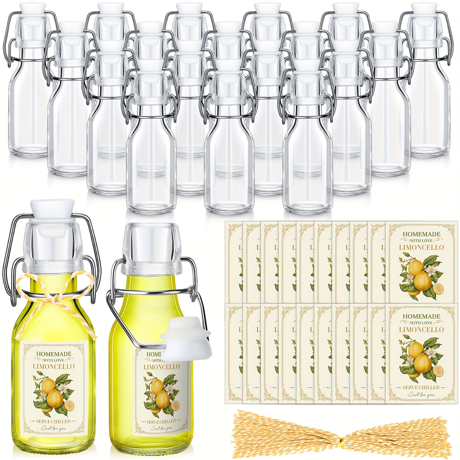 20 Sets (Bottles & Lids) 4oz C - Beer & Wine Jockey Plaza Shopping บทวิจารณ์และราคา