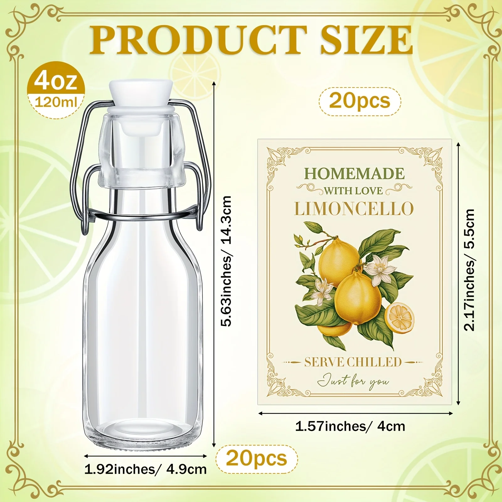 20 Sets (Bottles & Lids) 4oz C - Beer & Wine Jockey Plaza Shopping บทวิจารณ์และราคา