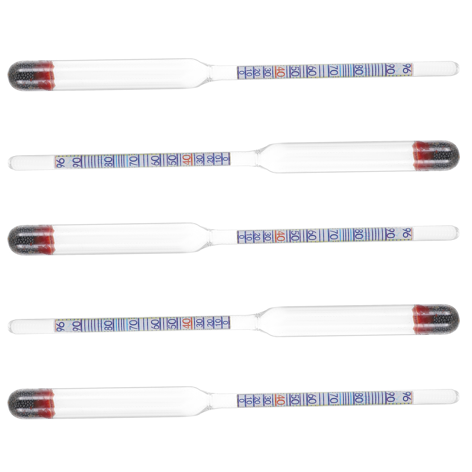 5Pcs Alcohol Meter Glass Hydro - Wine To Beer Alcohol บทวิจารณ์และราคา