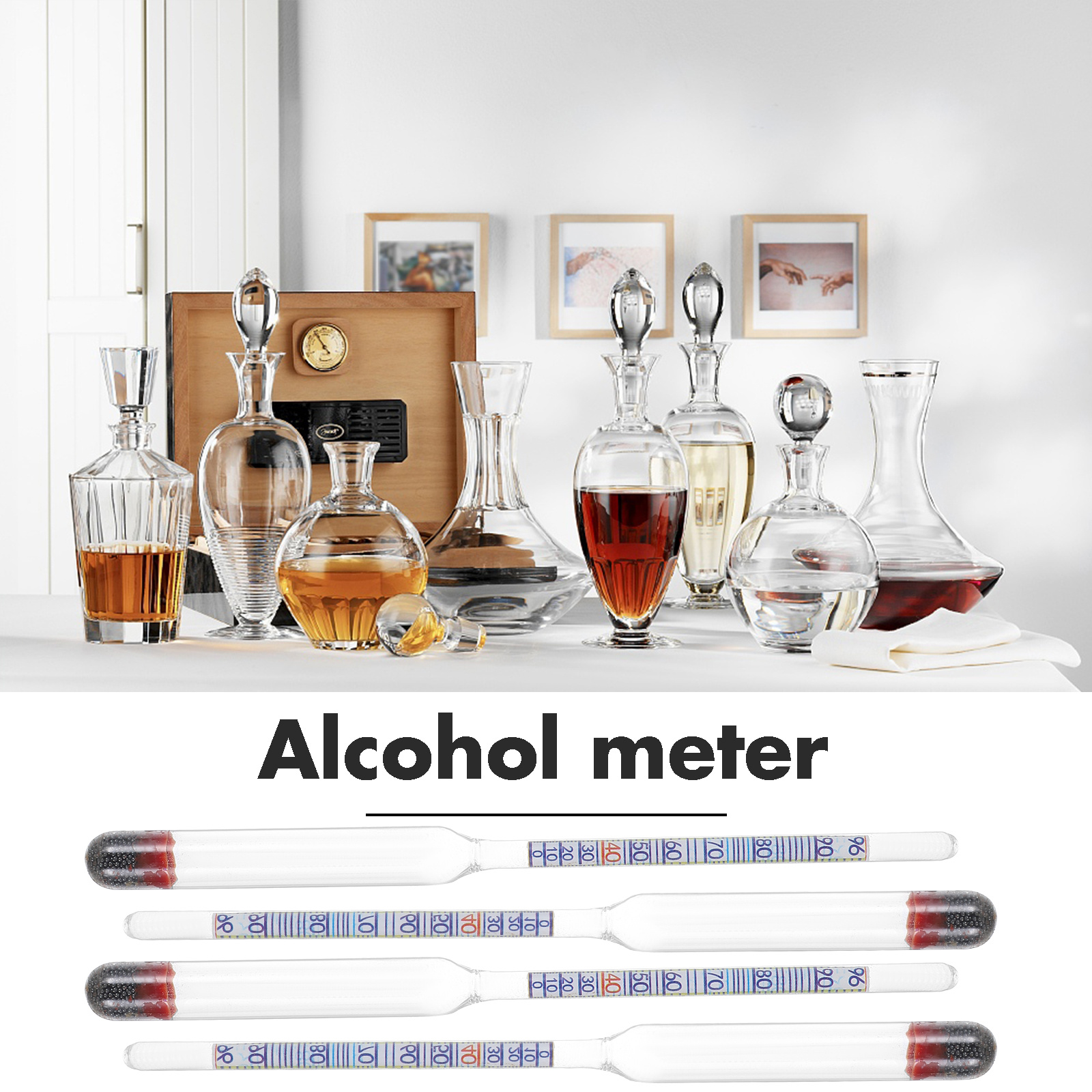 5Pcs Alcohol Meter Glass Hydro - Wine To Beer Alcohol บทวิจารณ์และราคา