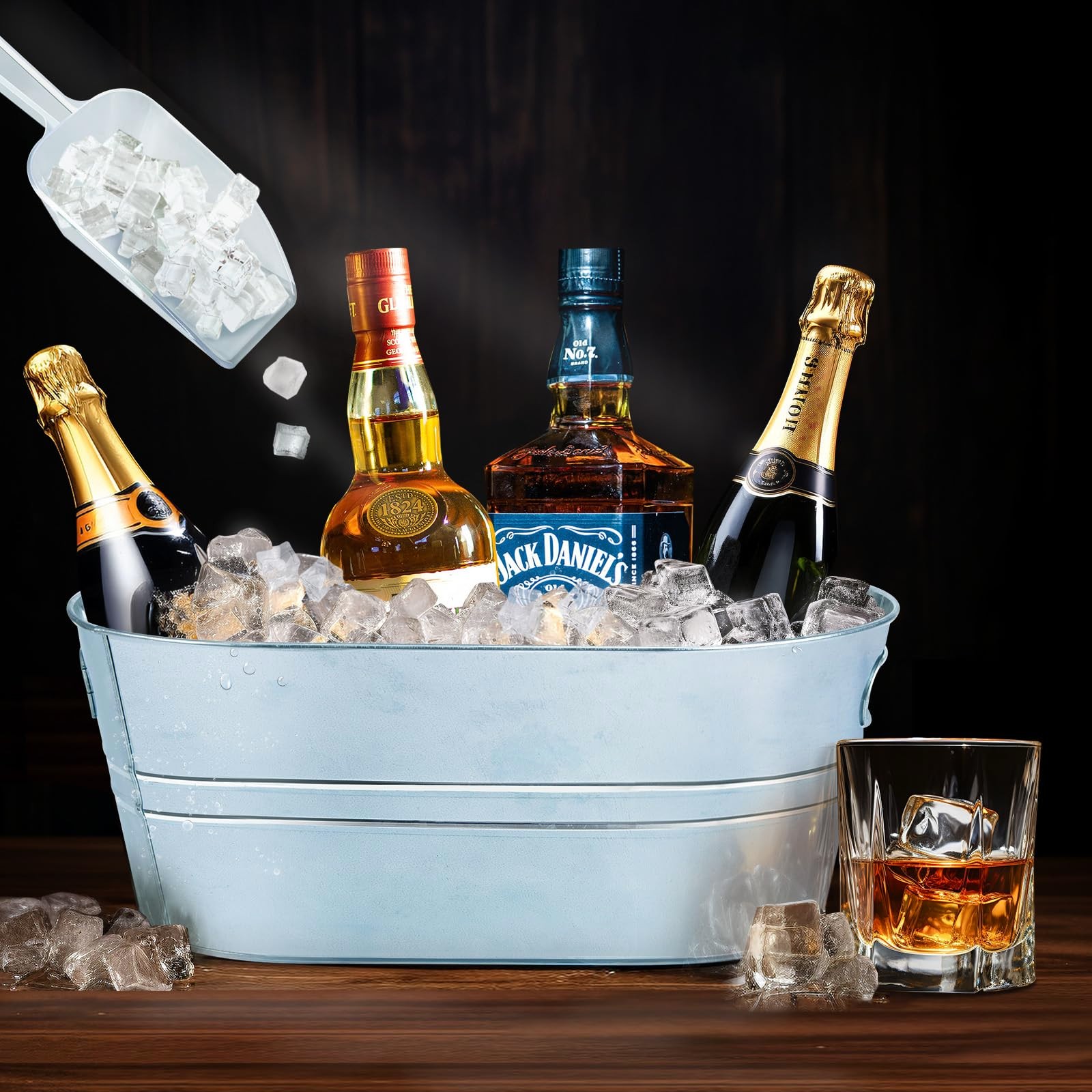 Galvanized Metal Ice Buckets W - Wine Beer Cooler บทวิจารณ์และราคา