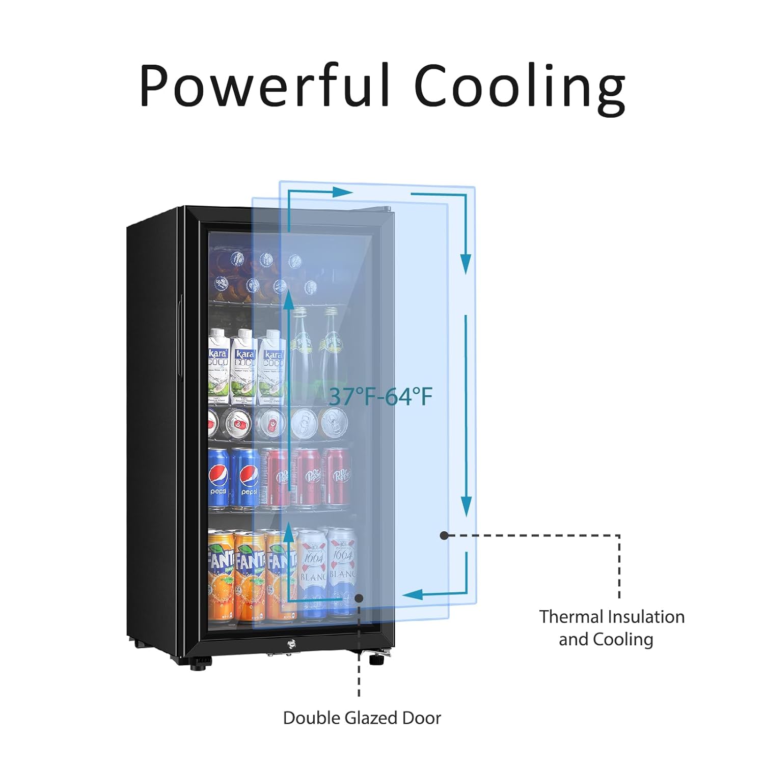 Beverage Refrigerator, 3.2 Cu. - Wine Beer Cooler บทวิจารณ์และราคา