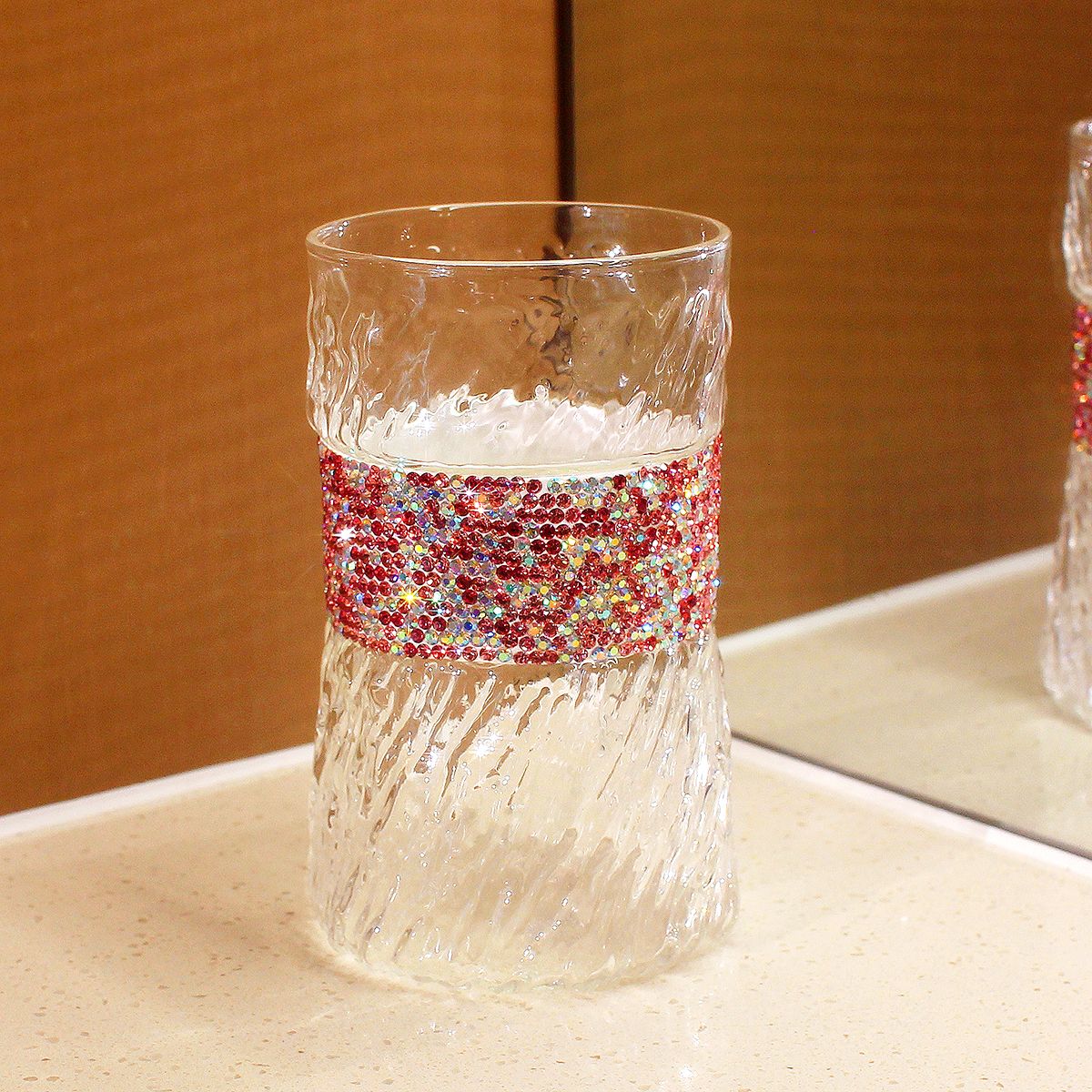 410ml Bling Diamond  Glass Cup - Wine With Beer Cocktail บทวิจารณ์และราคา