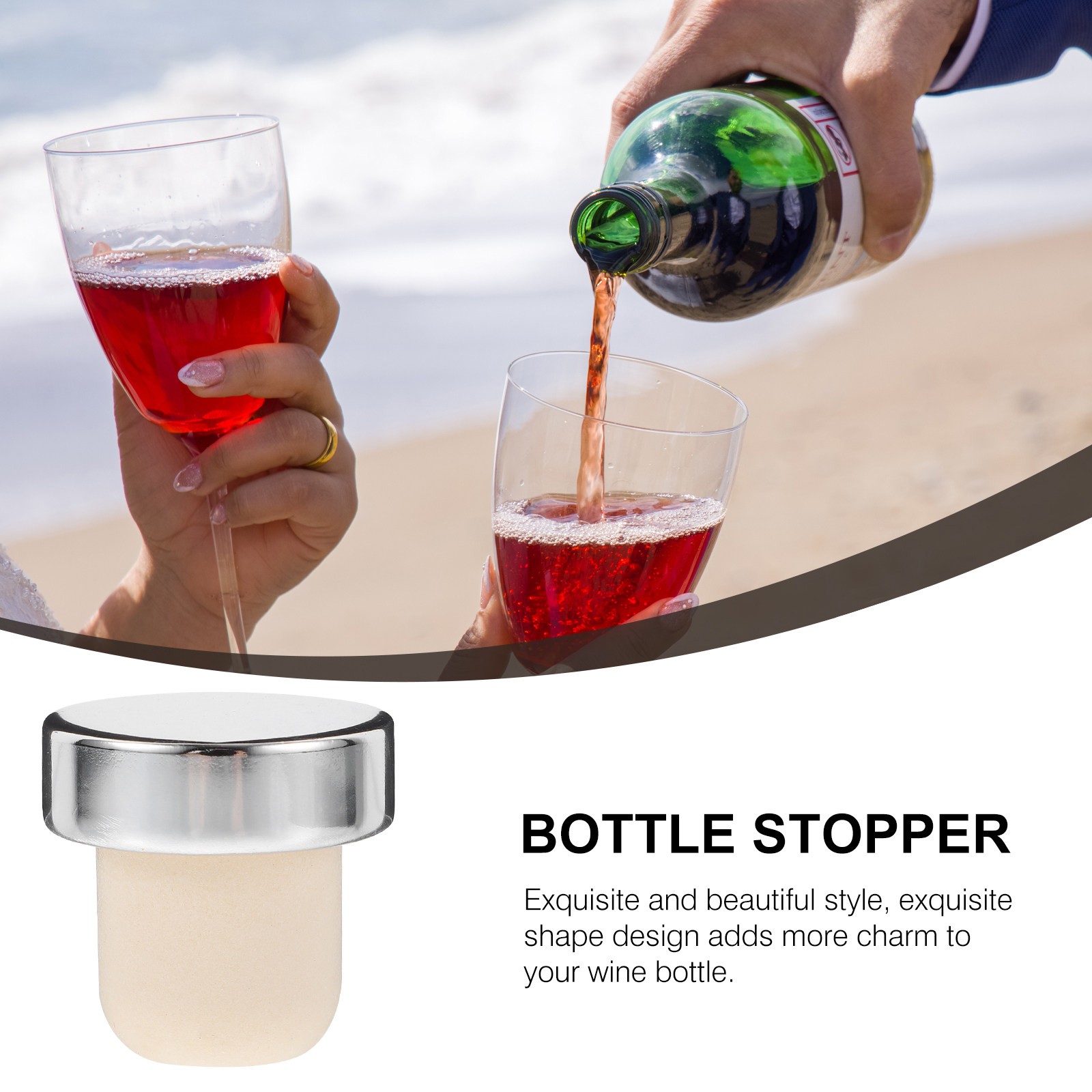 12Pcs T Type Bottle Stopper Wi - Wine Beer Type บทวิจารณ์และราคา