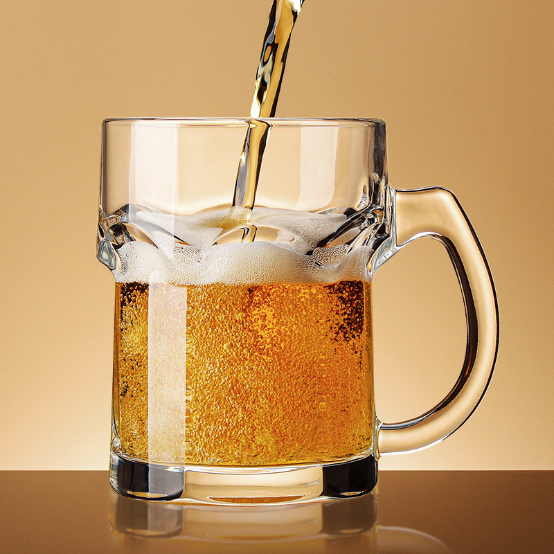 Household beer mug with handle - Wine Beer Glass บทวิจารณ์และราคา