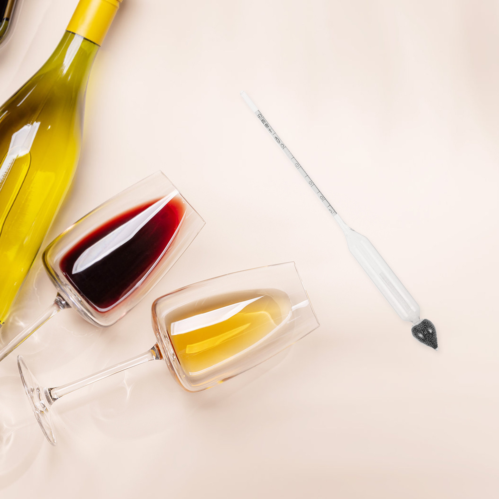 2Pcs Alcohol Hydrometer Tester - Wine To Beer Alcohol บทวิจารณ์และราคา