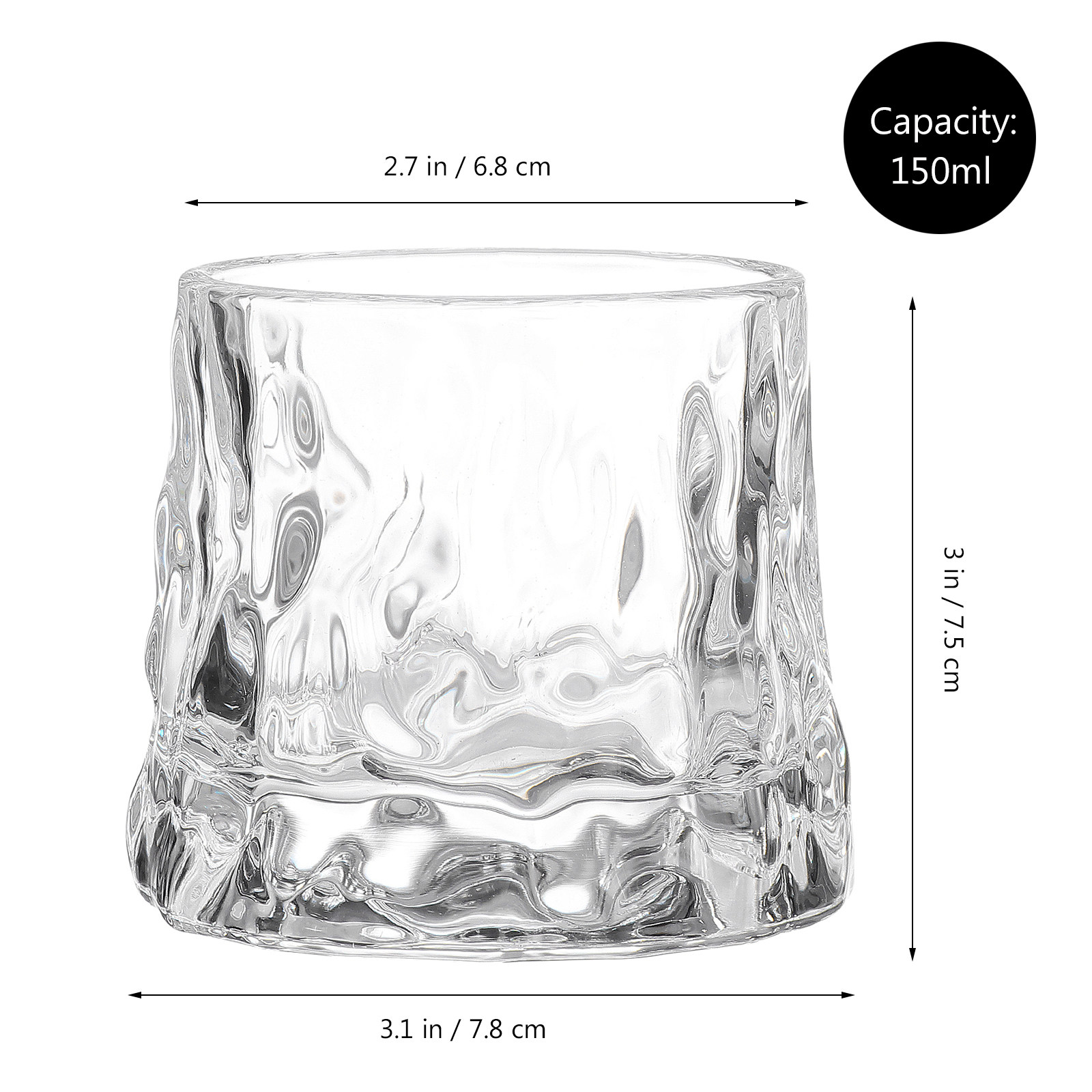 1Pcs Hammered Wine Glass Cup P - Wine Beer Glass บทวิจารณ์และราคา