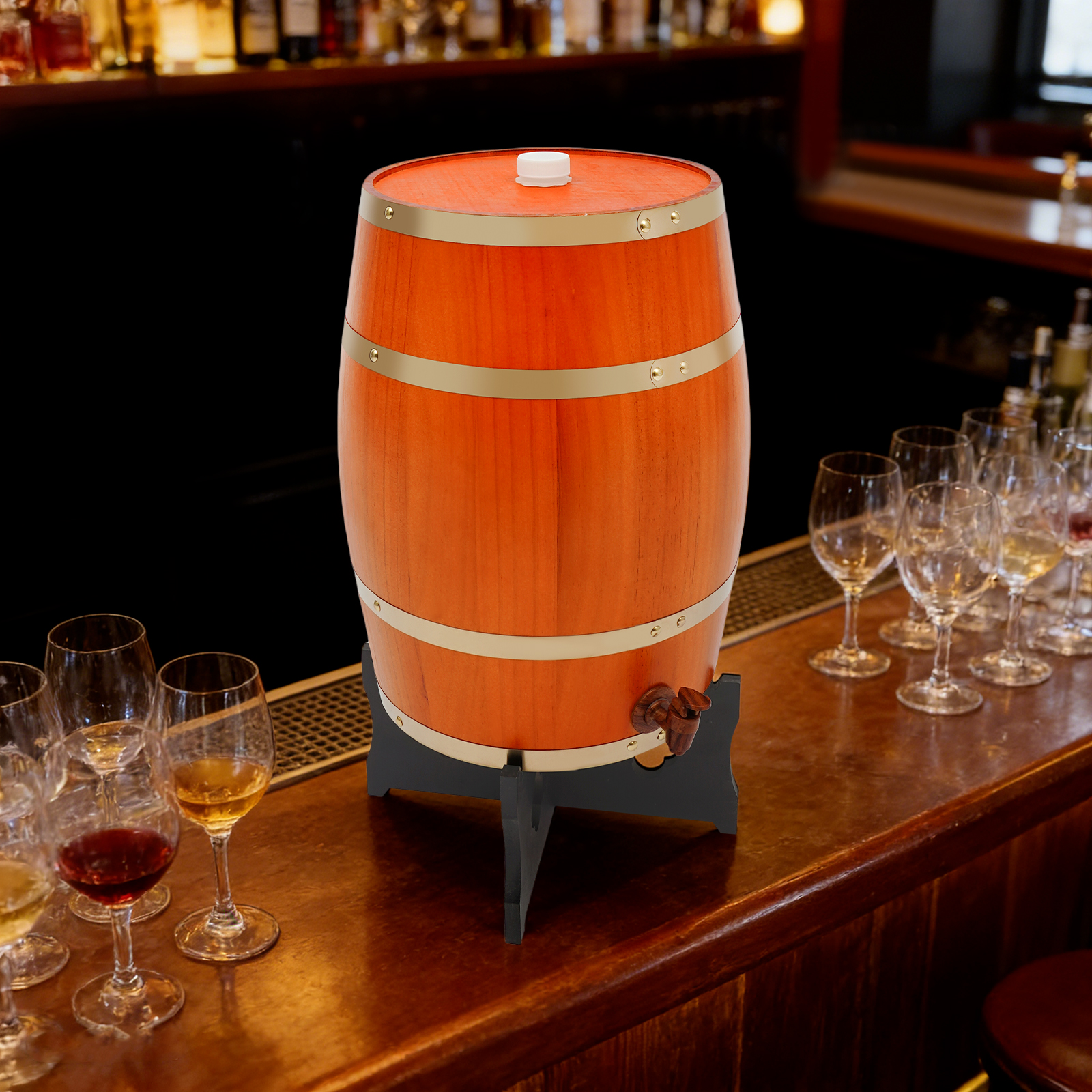 20L/5.28Gal Beige Wine Barrel, - Wine Beer Tequila บทวิจารณ์และราคา