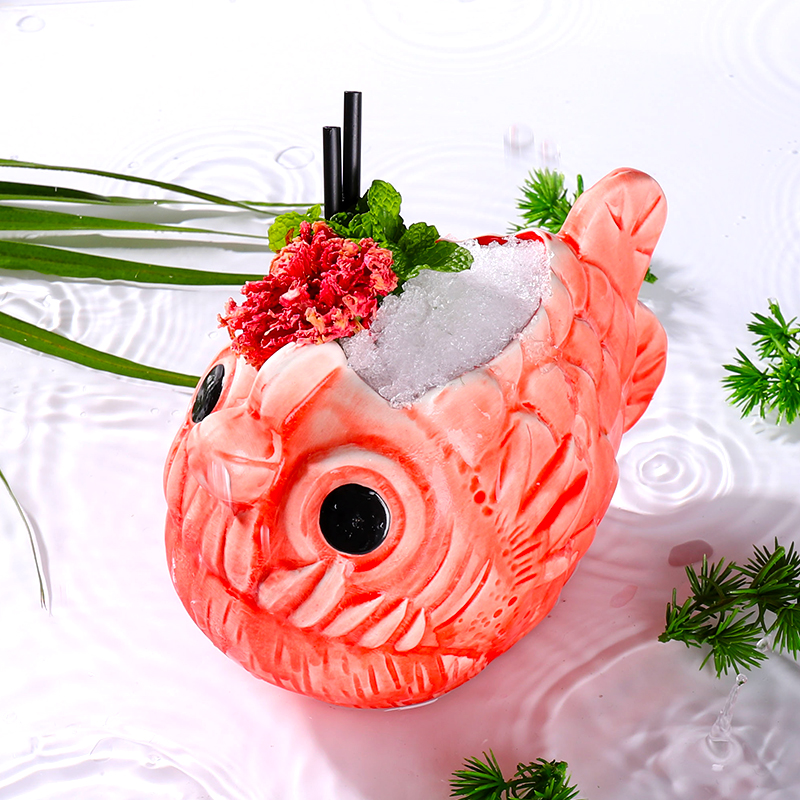 Cute Lantern Fish Cocktail Gla - Wine Beer Glass บทวิจารณ์และราคา