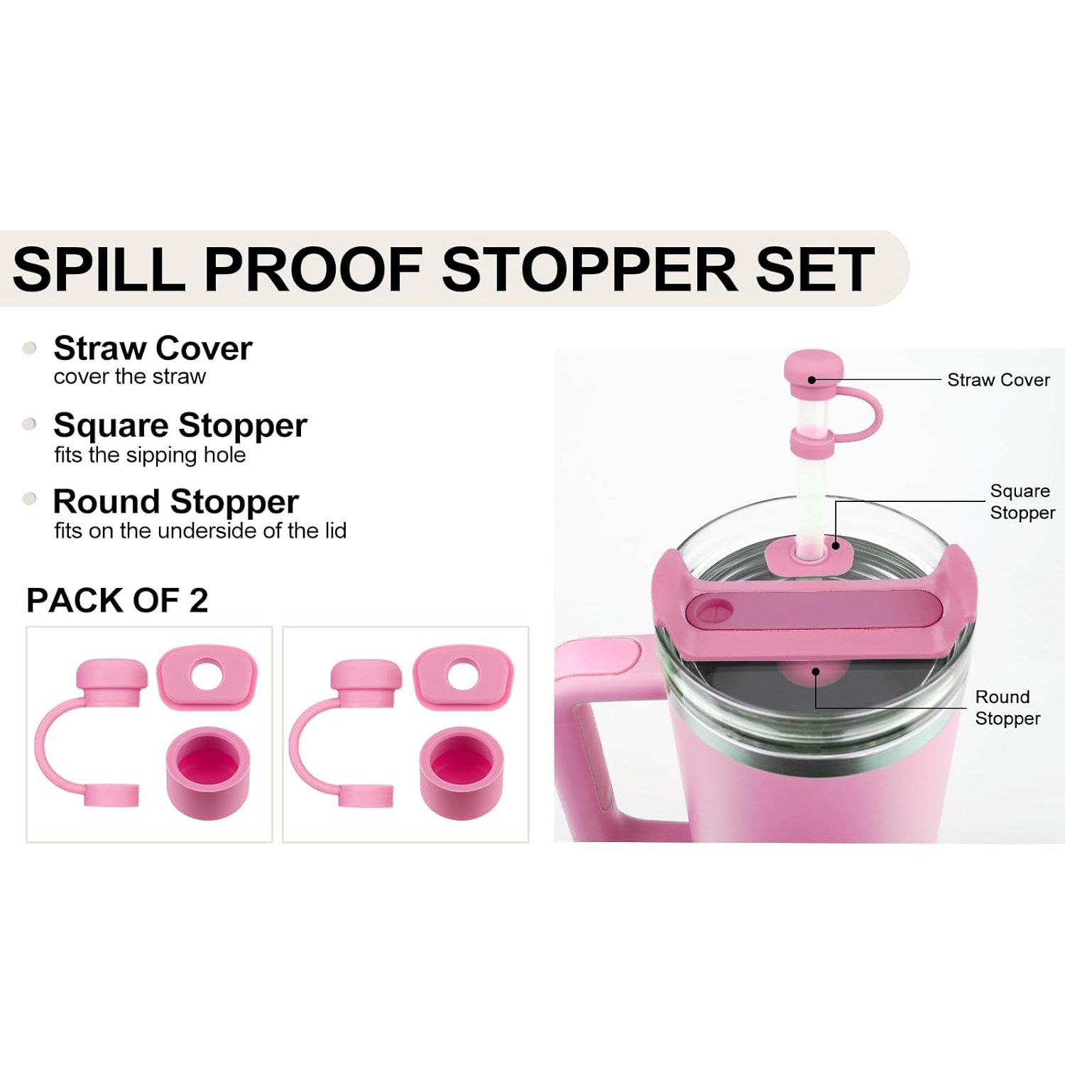6/12Pcs Accessories for Stanle - Bottle Stopper Set บทวิจารณ์และราคา