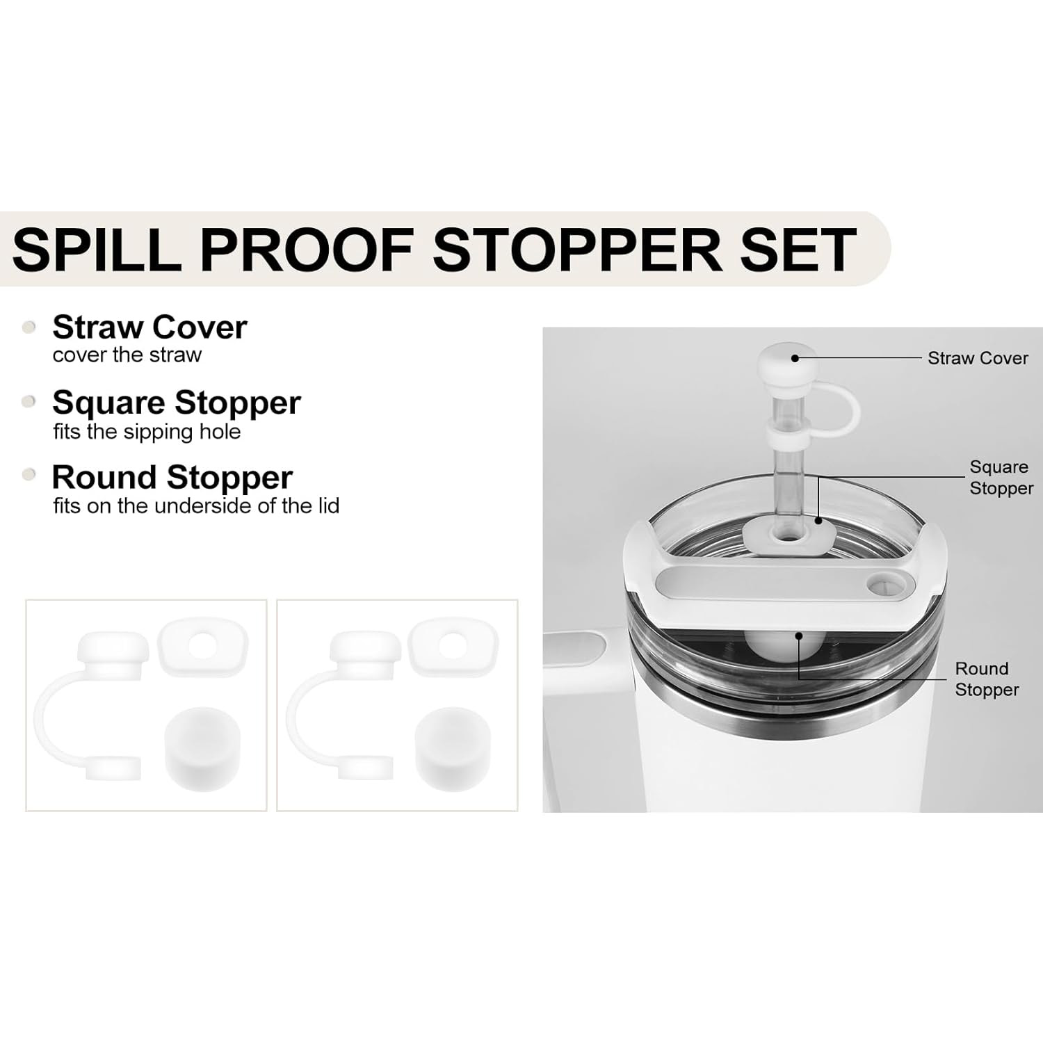 6/12Pcs Accessories for Stanle - Bottle Stopper Set บทวิจารณ์และราคา