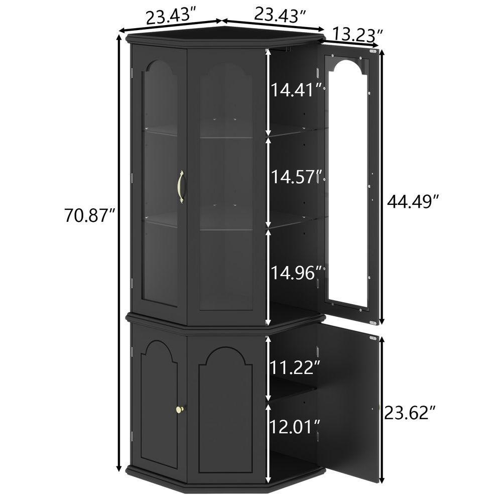 Corner Bar Cabinet w LED Light - Wine & Beer Tours Of Nova Scotia บทวิจารณ์และราคา