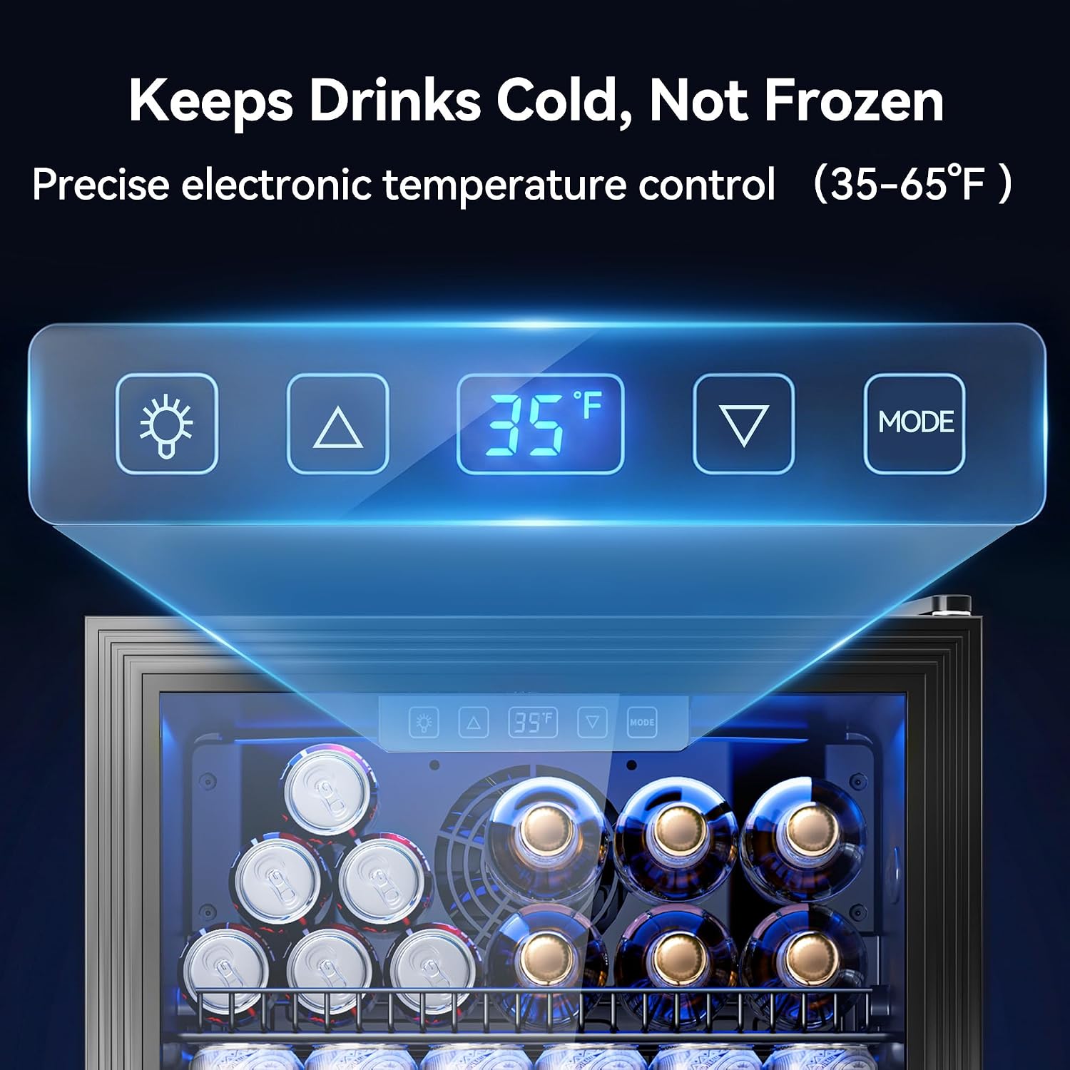 Beverage Fridge, 130 Can Mini  - Wine Beer Cooler บทวิจารณ์และราคา