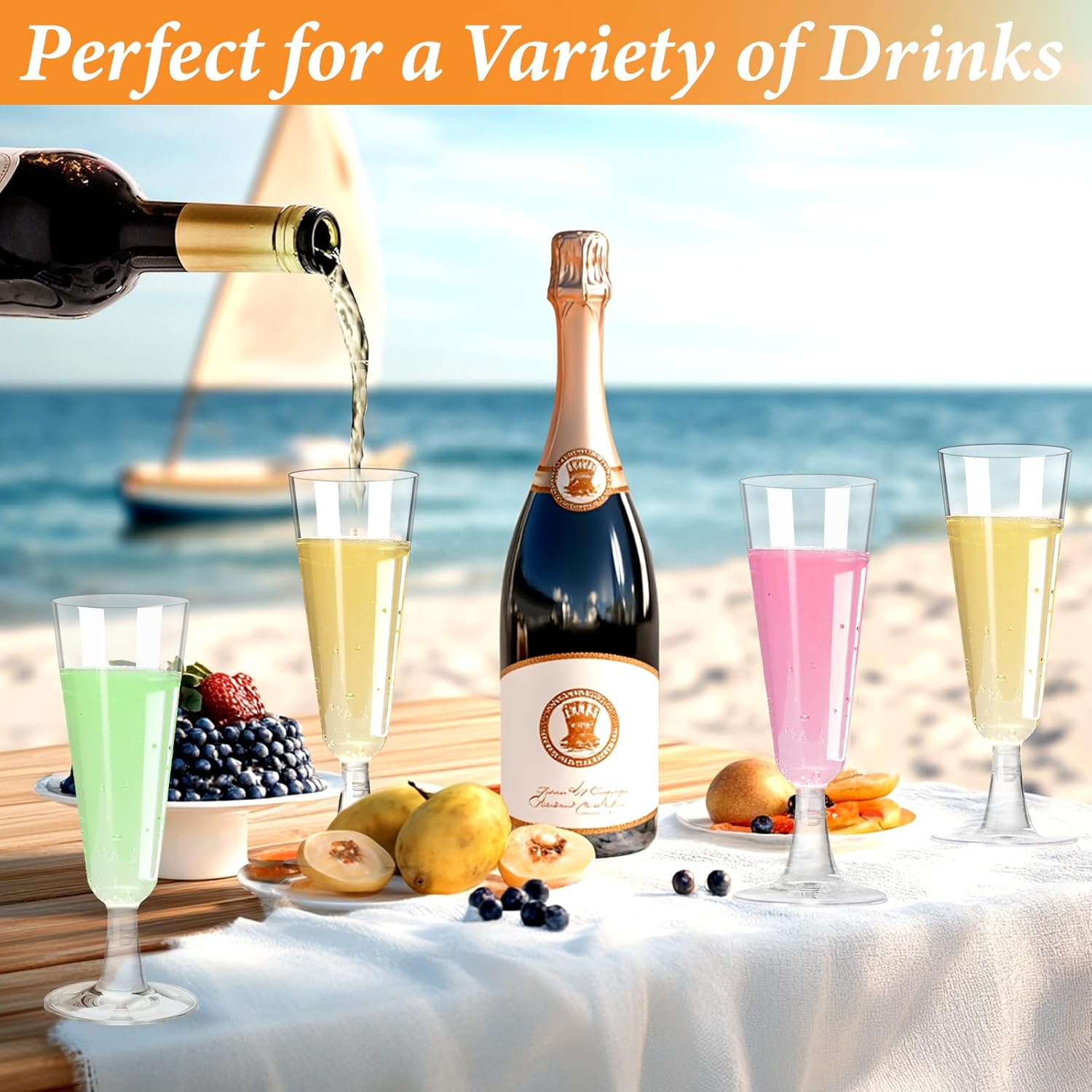Plastic Champagne Flutes 40 Pa - Wine & Beer Tours Of Nova Scotia บทวิจารณ์และราคา